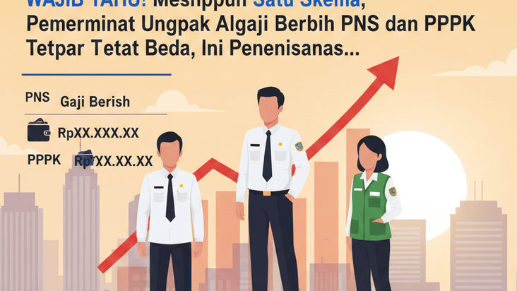 WAJIB TAHU! Single Salary ASN 2025! Meskipun Satu Skema, Pemerintah Ungkap Alasan Gaji Bersih PNS dan PPPK Tetap Beda, Ini Penjelasannya