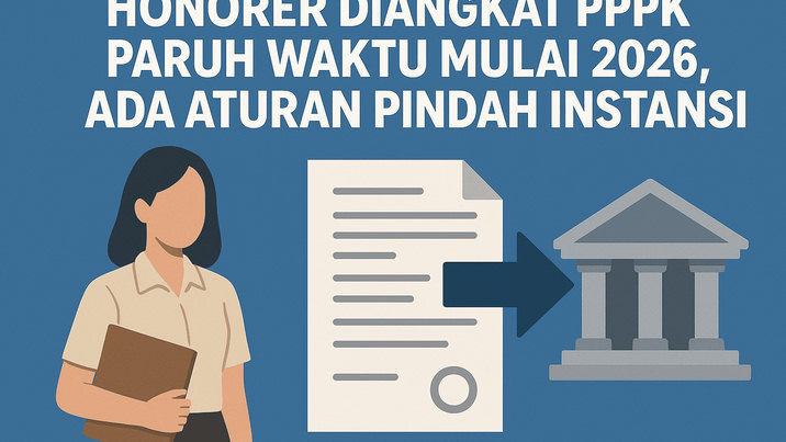Honorer Diangkat PPPK Paruh Waktu Mulai 2026, Ada Aturan Pindah Instansi