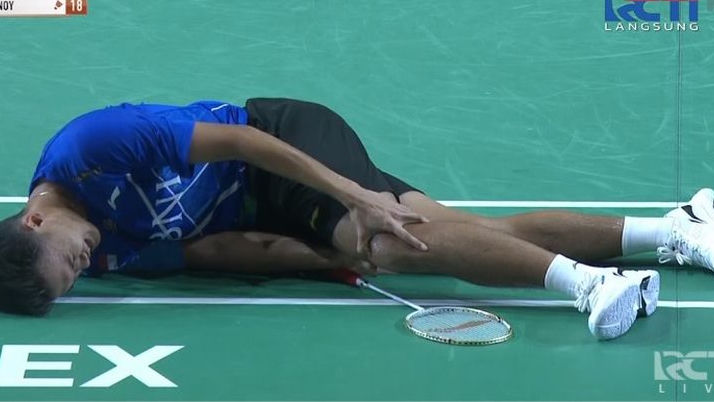 Detik-detik Christian Adinata Alami Cedera di Semifinal Malaysia Masters 2023, Padahal Lagi On Fire