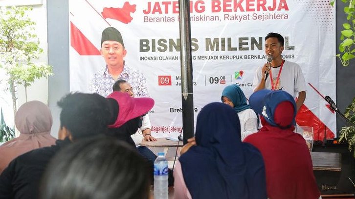 Orang Muda Ganjar Adakan Lokakarya Inovasi Olahan Udang di Brebes