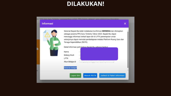 Selesai Lapor Diri ke LPTK Tahapan yang Harus Dilakukan Peserta PPG Guru Tertentu Tahap 5 Tahun 2025? Begini Infonya!