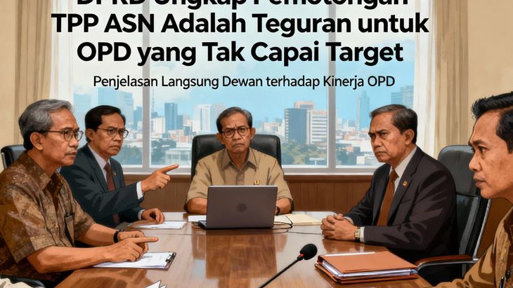 DPRD Ungkap Pemotongan TPP ASN Adalah Teguran untuk OPD yang Tak Capai Target