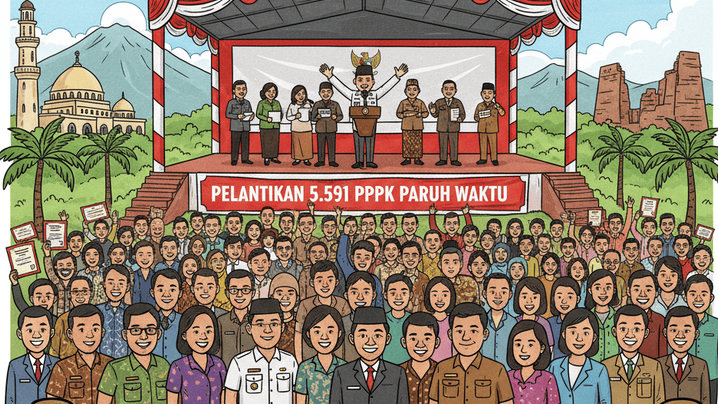 Kabar Baik dari Banten! 5.591 PPPK Paruh Waktu Resmi Dilantik, Terbesar Sepanjang Banten