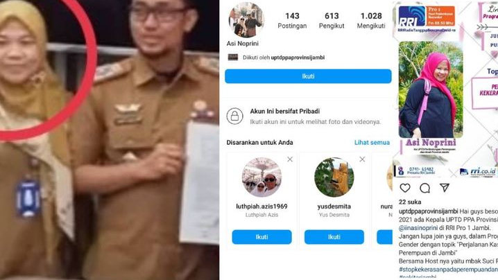 Susul Gempa Awaljon, Akun IG Ibu Iin PPA Pemprov Jambi Langsung Gembok Usai Ketahuan Intimidasi Siswi SMP SFA