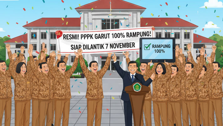 Akhirnya! 6.596 PPPK Paruh Waktu di Garut Siap Dilantik 7 November, NIP Sudah Rampung 100 Persen!
