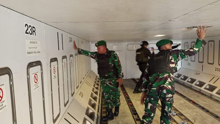 Tim Jihandak Kodam 1 Bukit Barisan Pastikan Pesawat Saudi Airlines Yang Diancam Bom Sudah Aman