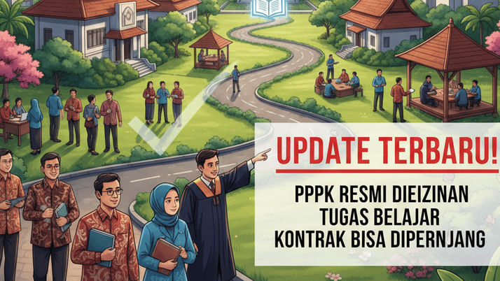 Update Terbaru! PPPK Resmi Diizinkan Tugas Belajar, Kontrak Bisa Diperpanjang