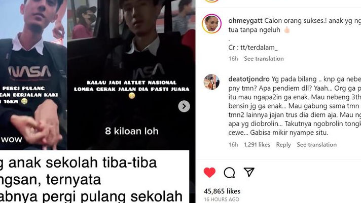 Kisah Menyayat Hati di Balik Siswa SMA asal Ciputat Jalan Kaki Pulang-Pergi Tiap Hari Sekolah ke Depok