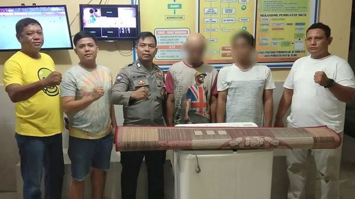 Unit Reskrim Polsek Tanjung Balai Selatan Tangkap 2 Pencuri yang Meresahkan Masyarakat