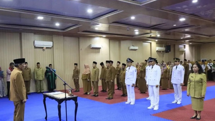 Lantik Pejabat Pimpinan Tinggi Pratama, Sekda Kota Binjai Berharap Berikan Kontribusi dalam Pembangunan