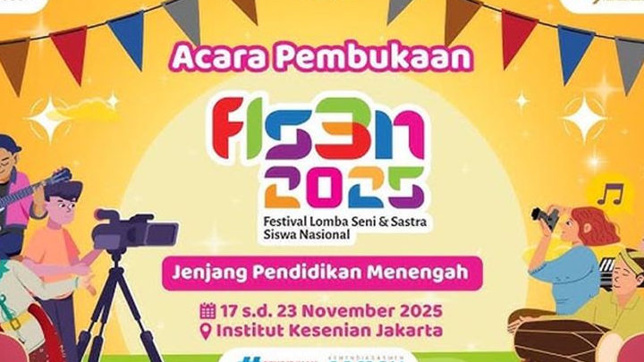 FLS3N 2025 Berlangsung di IKJ, 855 Pelajar dari 38 Provinsi Adu Bakat Seni, 15 Kategori Lomba Mulai Digelar