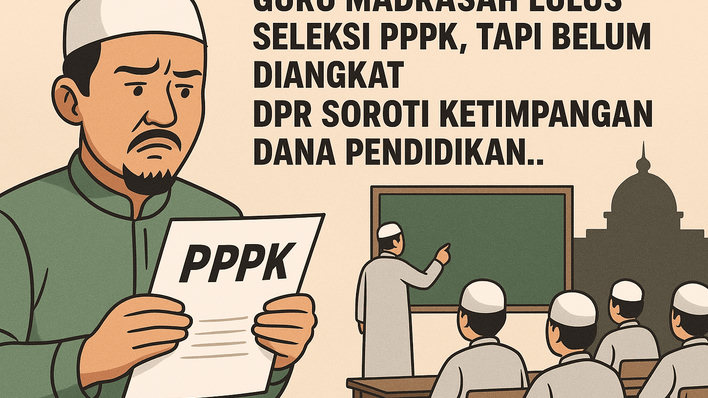 Guru Madrasah Lulus Seleksi PPPK, Tapi Belum Diangkat,  DPR Soroti Ketimpangan Dana Pendidikan
