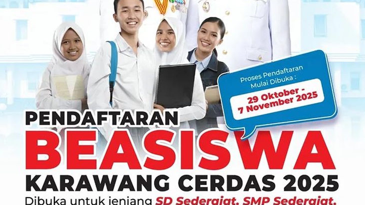 Program Beasiswa Karawang Cerdas 2025 Resmi Dibuka, Simak Syarat dan Jadwalnya!