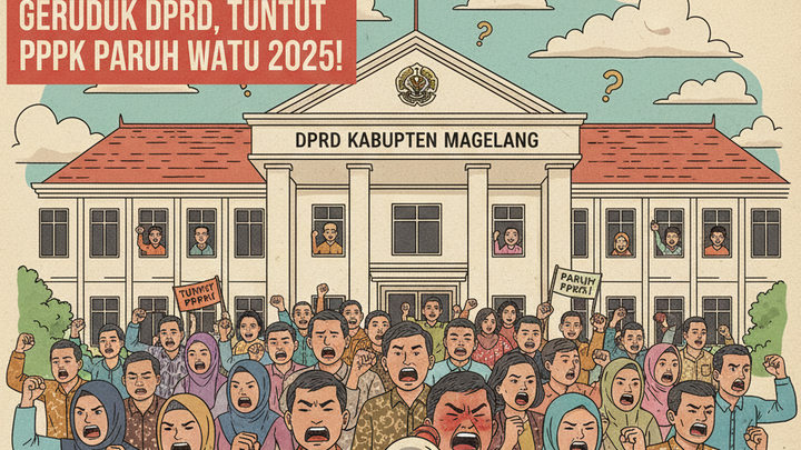 Honorer Kabupaten Magelang Geruduk DPRD, Tuntut Diangkat Jadi PPPK Paruh Waktu 2025!