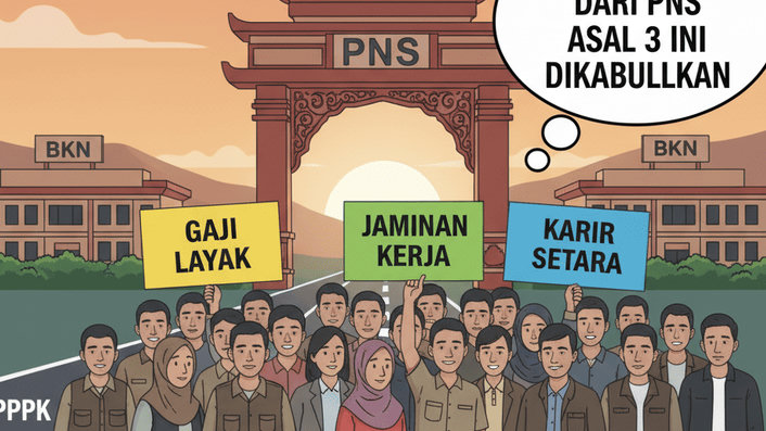 Honorer Lebih Pilih Jadi PPPK daripada PNS, Asal 3 Tuntutan Ini Dikabulkan