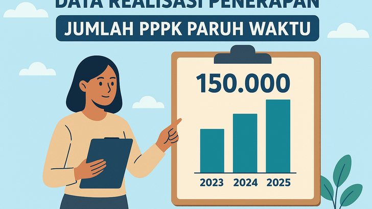 Data realisasi penerapan,  Jumlah PPPK Paruh Waktu yang Telah Dilantik Vs Target Nasional