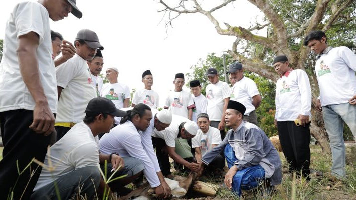 Wong Kito Ganjar Edukasi Masyarakat OKI Tata Cara Penyembelihan Hewan Kurban