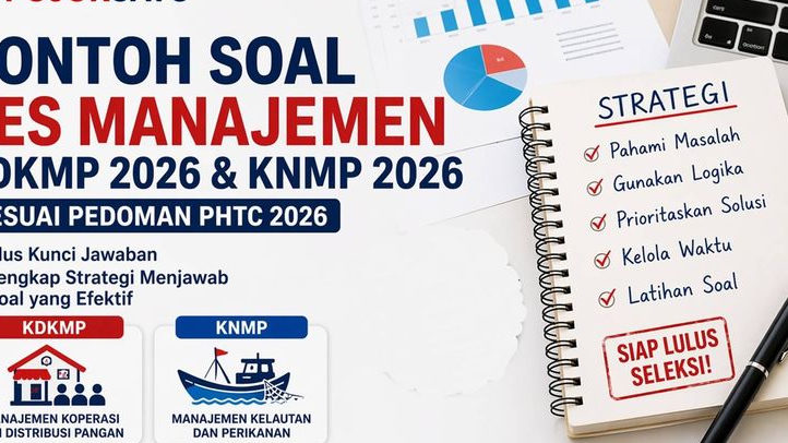 Contoh Soal Tes Manajemen KDKMP 2026 dan KNMP 2026 Plus Kunci Jawaban Sesuai Pedoman PHTC 2026 Lengkap Strategi Menjawab Soal yang Efektif