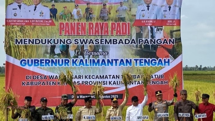 Panen Raya MR 219 di Kapuas, Bukti Sinergi Kementan dan Pemprov Kalimantan Tengah Menuju Swasembada Pangan