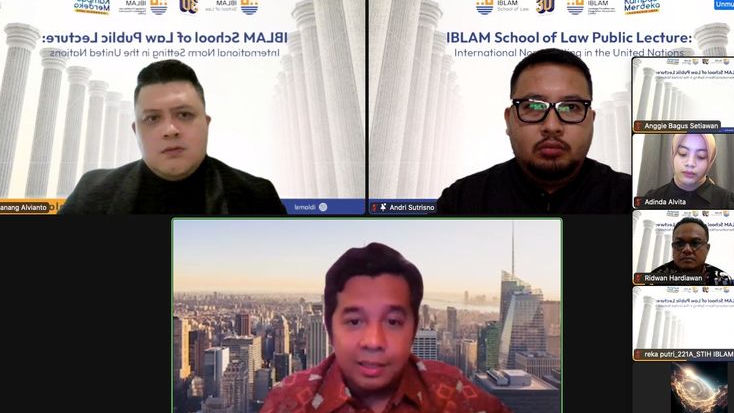 Seminar Online STIH Iblam Bahas Pengaturan Norma Internasional