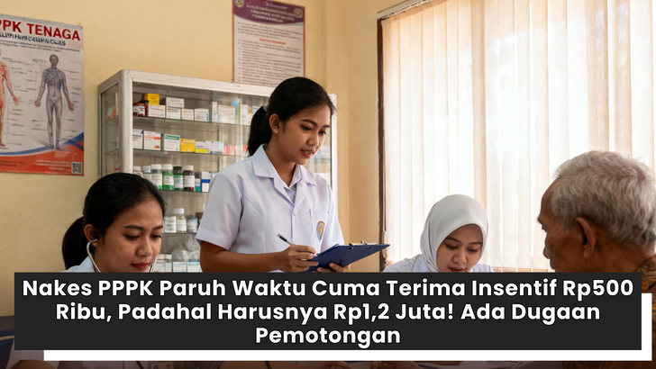Nakes PPPK Paruh Waktu Cuma Terima Insentif Rp500 Ribu, Padahal Harusnya Rp1,2 Juta! Ada Dugaan Pemotongan