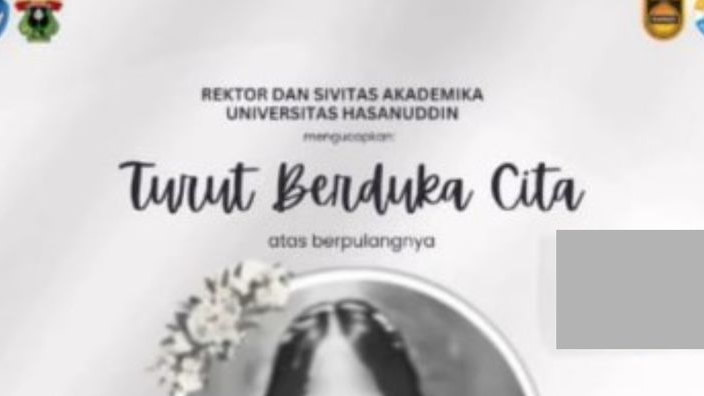 Polisi Selidiki Penyebab Kematian Mahasiswi Arsitektur Unhas Berinisial PJT yang Ditemukan Meninggal Dunia di Area Kampus Fakultas Teknik
