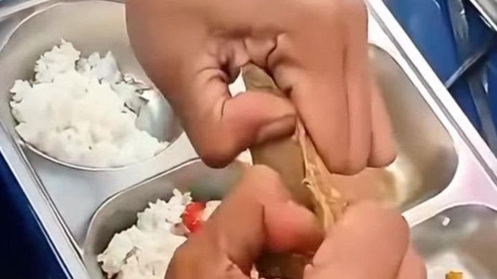 Viral Daging MBG di Lampung Barat Alot Bak Karet, Netizen Sebut Udah Kaya Ban