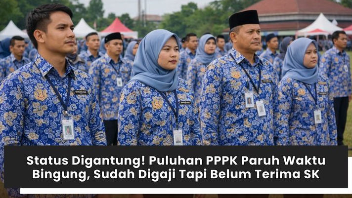 Status Digantung! Puluhan PPPK Paruh Waktu Bingung, Sudah Digaji Tapi Belum Terima SK
