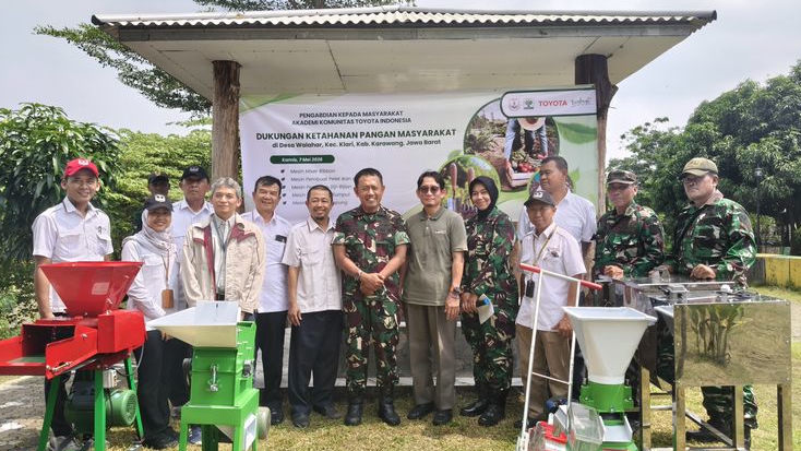 PT TMMIN Serahkan Alat Pertanian Modern ke Kodim Karawang, Produksi Pangan Walahar Digenjot
