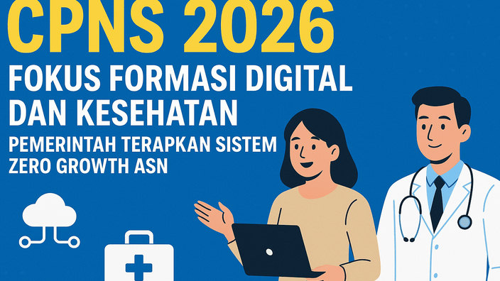 CPNS 2026 Fokus Formasi Digital dan Kesehatan, Pemerintah Terapkan Sistem Zero Growth ASN
