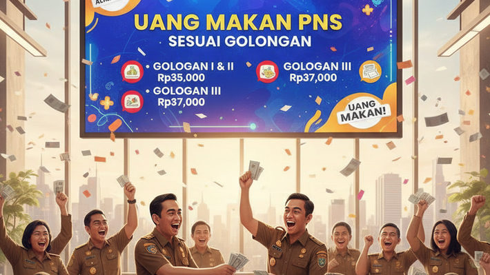 Resmi! Ini Daftar Uang Makan PNS Sesuai Golongan, Mulai Rp35 Ribu sampai Rp41 Ribu