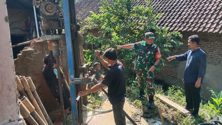 TMMD ke-128 Kodim Cilegon Bangun 10 Titik Sumur Bor, 4 Lokasi Sudah Dikerjakan