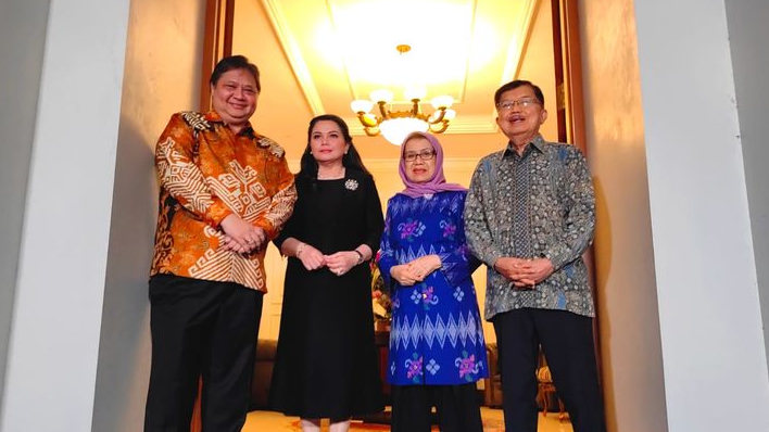 Silaturahmi ke Kediaman JK, Ailangga Bahas Soal Masa Depan Negara
