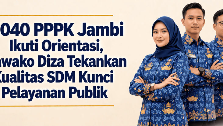 1.040 PPPK Jambi Ikuti Orientasi, Wawako Diza Tekankan Kualitas SDM Kunci Pelayanan Publik