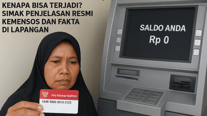 Saldo KKS Bansos Kosong, Kenapa Bisa Terjadi? Simak Penjelasan Resmi Kemensos dan Fakta di Lapangan