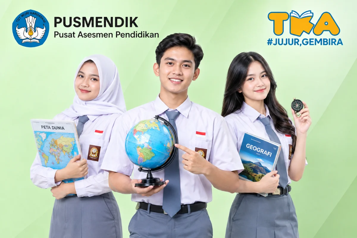 Download PDF Contoh Soal TKA Geografi, Jangan Hanya Hafal Istilah, Latih Analisis Peta, Bencana, dan Lingkungan