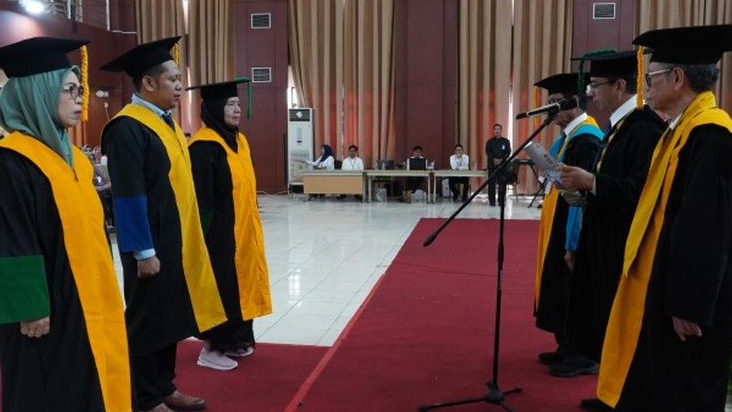 Rektor UIN Alauddin Makassar Kukuhkan 3 Guru Besar, Ini Nama-namanya