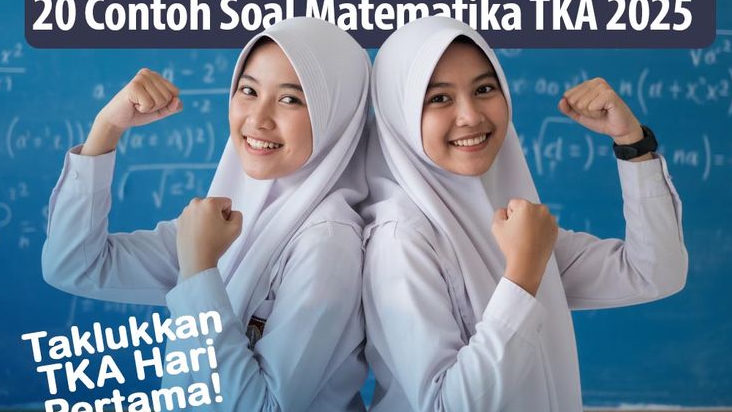20 Contoh Soal TKA Matematika SMA-SMK 2025 dan Pembahasannya, Siap Taklukkan TKA Hari Pertama!