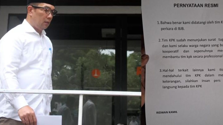 Ridwan Kamil Belum Tersangka Kasus Bank BJB, Setelah Lebaran akan Diperiksa KPK Sebagai Saksi