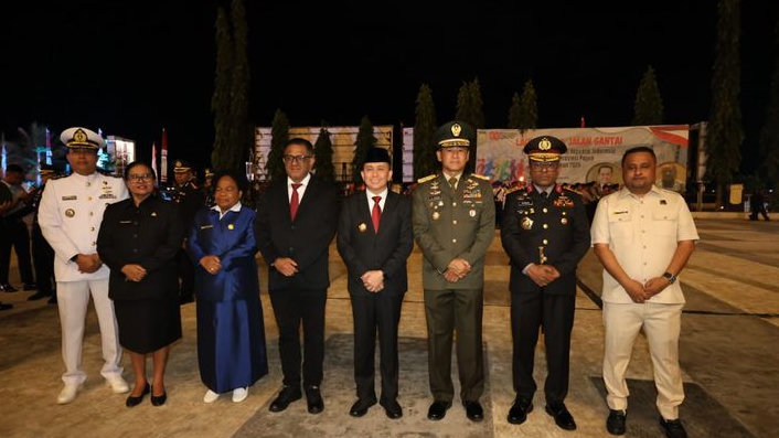 Meriah! Pemprov Papua Gelar Taptu dan Pawai Obor Sambut HUT RI ke-80