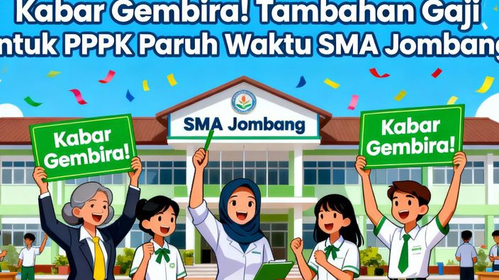 Kabar Gembira! Tambahan Gaji Untuk PPPK Paruh Waktu SMA Jombang, Segini Nominal dan Jadwal Cairnya