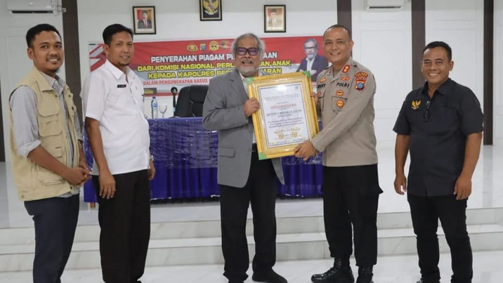 Berhasil Ungkap Kasus Pelecehan Anak, Polres Asahan Terima Penghargaan dari Komnas PA