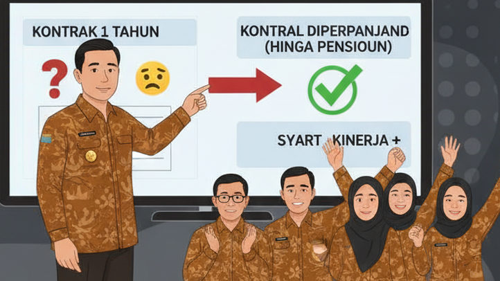 Tak Hanya 1 Tahun! Masa Kerja PPPK Bisa Lebih Lama, Ini Penjelasan Lengkap BKN