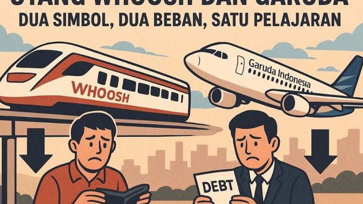 Utang Whoosh vs Garuda, Dua Raksasa Transportasi, Sama-Sama Berat Menanggung Beban
