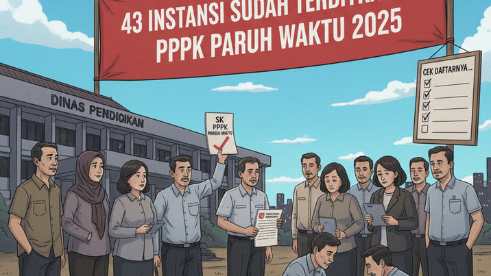 43 Instansi Sudah Terbitkan SK PPPK Paruh Waktu 2025, Cek Daftarnya