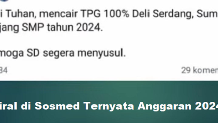Ramai Screenshot TPG THR Sudah Cair, Ternyata Banyak yang Masih Anggaran 2024