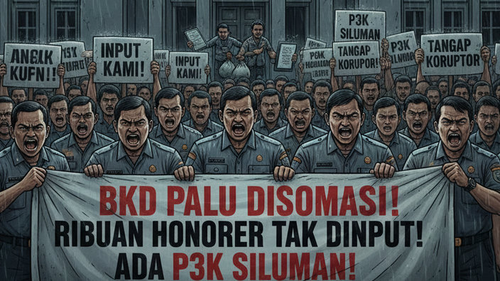 BKD Palu Disomasi! Ribuan Honorer Tak Diinput, Tapi Aliansi Ungkap Ada PPPK Siluman
