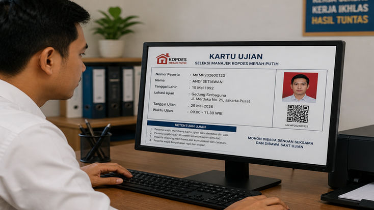 Kartu Ujian Manajer Koperasi Merah Putih 2026 Sudah Bisa Diunduh, Cek Link, Syarat, dan Jadwalnya