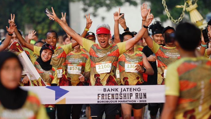 Jakarta Jadi Titik Pertama Bank Jateng Friendship Run, Ganjar: Semoga Lahir Atlet Baru Berprestasi
