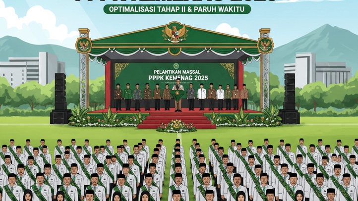 WOW! Pelantikan Massal PPPK Kemenag 2025, Optimalisasi Tahap II dan Paruh Waktu, Ini Penjelasannya